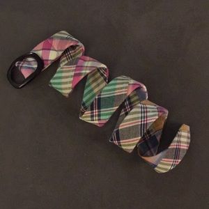 Adorable madras J. Crew belt